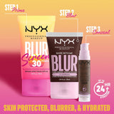 NYX Blurscreen SPF 30 Primer, 3-In-1 Blurring Makeup Primer with Sunscreen, Vegan Formula with No White Cast or Greasy Feeling