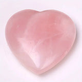 Natural Large Rose Quartz Heart Shaped Palm Stone 