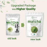 Organic Matcha Green Tea Powder, 1Lb | Premium First Harvest Japanese for Daily Beverage | 100% Pure Culinary Grade | No Sugar, Eco-Friendly Recyclable Bags