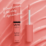 NYXX Butter Gloss, Non-Sticky Lip Gloss - Creme Brulee (Natural)