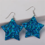 Star arylic earrings