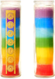 Premium Seven Chakras Layered Candle | 7 Chakras from Crown to Root | Perfect for Positive Energy, Meditation and Relaxation