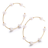 Simple pearl earrings