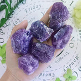 2" Amethyst Crystal Raw Crystals Bulk Crystals Natural Crystals and Stones Large Crystals and Stones Huge Rocks for Tumbling Witchcraft Wire Wrapping Fountain Rocks Cabbing Room Decor 4Pcs