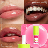 NYX Fat Oil Lip Drip, Moisturizing, Shiny and Vegan Tinted Lip Gloss - Missed Call (Sheer Pink)