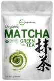 Organic Matcha Green Tea Powder, 1Lb | Premium First Harvest Japanese for Daily Beverage | 100% Pure Culinary Grade | No Sugar, Eco-Friendly Recyclable Bags