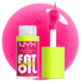 NYX Fat Oil Lip Drip, Moisturizing, Shiny and Vegan Tinted Lip Gloss - Missed Call (Sheer Pink)