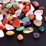 1Lb Bulk Large Natural Tumbled Polished Brazilian Stones Gemstone Healing Crystals Quartz for Wicca, Reiki, and Energy Crystal Healing (Big Assorted Stones about 1Lb/450G/16Oz/Bag)