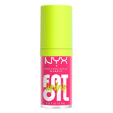 NYX Fat Oil Lip Drip, Moisturizing, Shiny and Vegan Tinted Lip Gloss - Missed Call (Sheer Pink)