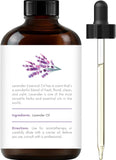 Lavender Essential Oil 4 Oz - 100% Pure and Natural - Premium Grade with Glass Dropper