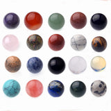 20PCS Chakra Gemstone Sphere Collection 16MM Healing Reiki Decor Crystal Quartz Stone Balls Beads