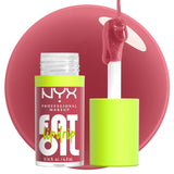 NYX Fat Oil Lip Drip, Moisturizing, Shiny and Vegan Tinted Lip Gloss - Missed Call (Sheer Pink)