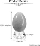 Natural Amethyst Egg Sphere  with Acrylic Stand 