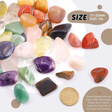 1Lb Bulk Large Natural Tumbled Polished Brazilian Stones Gemstone Healing Crystals Quartz for Wicca, Reiki, and Energy Crystal Healing (Big Assorted Stones about 1Lb/450G/16Oz/Bag)