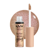 NYXX Butter Gloss, Non-Sticky Lip Gloss - Creme Brulee (Natural)