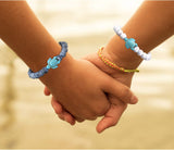 10 Pieces Beads Bracelet Natural Stone Elastic Friendship Bracelet for Women Men