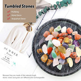 1Lb Bulk Large Natural Tumbled Polished Brazilian Stones Gemstone Healing Crystals Quartz for Wicca, Reiki, and Energy Crystal Healing (Big Assorted Stones about 1Lb/450G/16Oz/Bag)