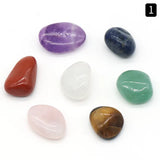 Home Decoration Craft Stones Gifts Natural Stone Set 7 Chakra Reiki Healing Stone Quartz Mineral Ornament Healing Gemstone