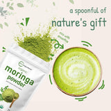 Organic Moringa Oleifera Leaf Powder for Hair, 2 Pounds, Rich in Antioxidants and Immune Vitamin, Great Superfoods for Moringa Tea, Moringa Drink, India Grown, Vegan