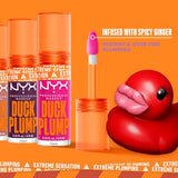 NYX Duck Plumping Lip Gloss with Spicy Ginger, Vegan HIGH PIGMENT