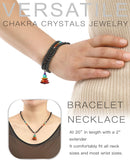 Multi-Purpose Chakra Jewelry for Women/Men, Necklaces and Bracelets, Meditation,Calmness, Anxiety Relief Items