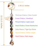 7 Chakras Stones Healing Crystals Tree of Life Hanger 