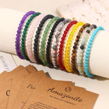 12PCS Natural Stone Bracelets for Women Men 4Mm Crystal Bracelets Semi-Precious Gemstone Beaded Bracelets round Beads Stretch Bracelet Jewelry Gifts