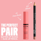 NYXX Butter Gloss, Non-Sticky Lip Gloss - Creme Brulee (Natural)