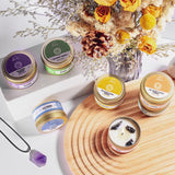 Chakra Soy Wax Candles with Healing Crystals - 7 Chakra Crystal Set