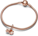 Happy Birthday Gift Openable Dangle Charm - Bracelet Charm for  Me & Moments Bracelets - Stunning Women'S Jewelry - 14K Rose Gold & Enamel - with Gift Box