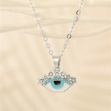Crystal Turkish Evil Eye Necklace