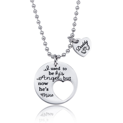 Dad Letter Stainless Steel Titanium Steel Pendant Necklace