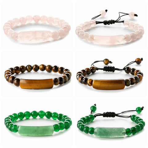 Choose Stone Unisex Beaded Natural Stone Bracelets