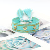Bohemian Heart Shape Polyester Unisex Bracelets