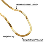 Retro Classic Style Commute Solid Color Stainless Steel Plating 18K Gold Plated Necklace