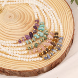 Stainless Steel Natural Stone Shell Beaded Necklace