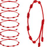 Pulsera 7 Nudos Good Luck Red Rope Unisex Bracelets