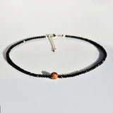 Handmade stainless steel gemstones crystal beaded plating silver plated necklace