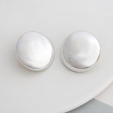 Solid color plating alloy gold plated ear studs