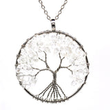 Unisex Tree Natural Stone Tree Plating Pendant Necklace 1 Piece