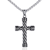 Cross Titanium Steel Pendant Necklace