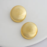 Solid color plating alloy gold plated ear studs