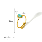 Choose your favorite Adjustable Stainless Steel Polishing Plating 18K Gold Plated Ring