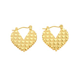 Choose shape polishing plating stainless steel 18k gold plated hoop earrings
