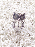 Owl "Búho" Cage Pendant with Rhinestones